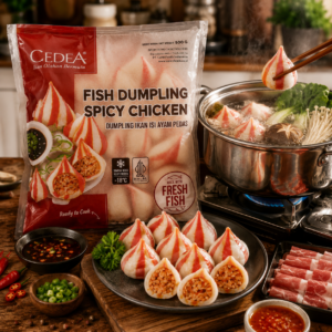 Cedea Fish Dumpling Spicy Chicken – Dumpling Ikan Isi Ayam Pedas yang Gurih dan Praktis