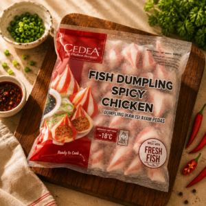 Cedea Fish Dumpling Spicy Chicken &ndash; Dumpling Ikan Isi Ayam Pedas yang Gurih dan Praktis